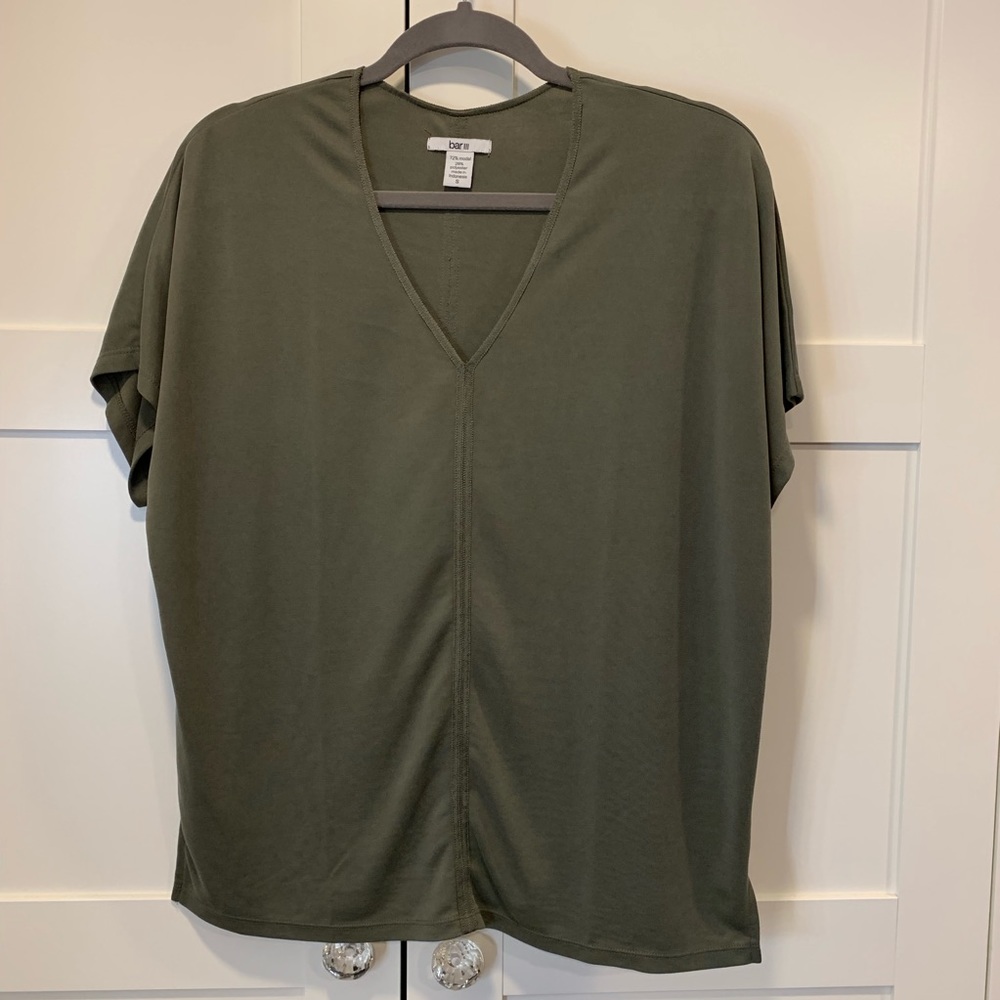 Bar3 olive green tee S